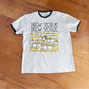 Vintage Disney Mickey Mouse gray New York t shirt